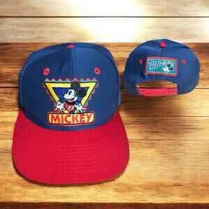 Vintage Mickey Mouse Snapback Hat Cap Disney 90s Throwback Cartoon Universal